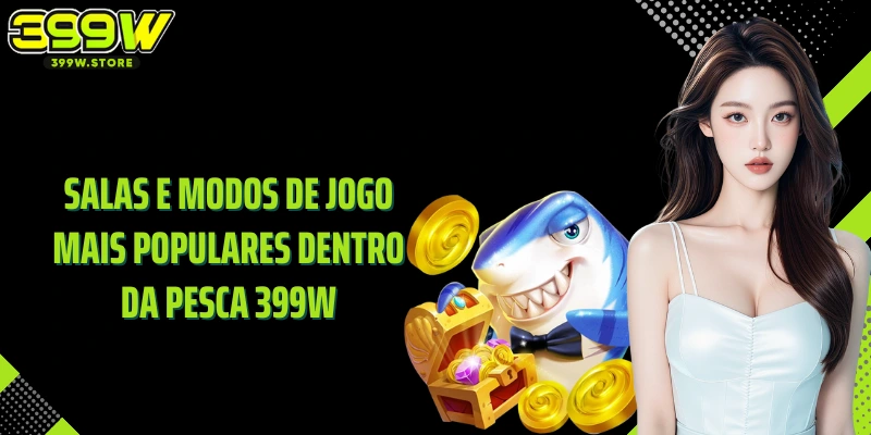 Salas e modos de jogo mais populares dentro da Pesca 399W