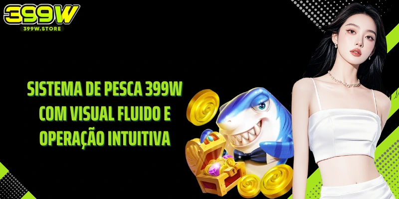 Sistema de Pesca 399W com visual fluido e operação intuitiva