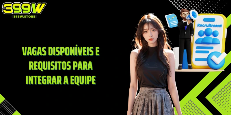 Vagas disponíveis e requisitos para integrar a equipe