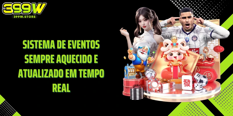 Sistema de eventos sempre aquecido e atualizado em tempo real